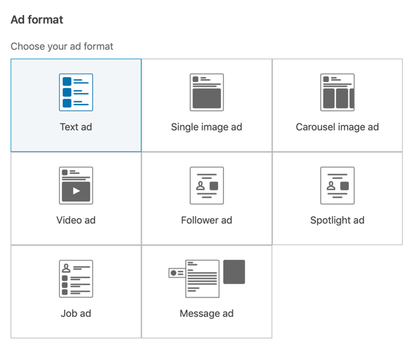 Choose your ad format