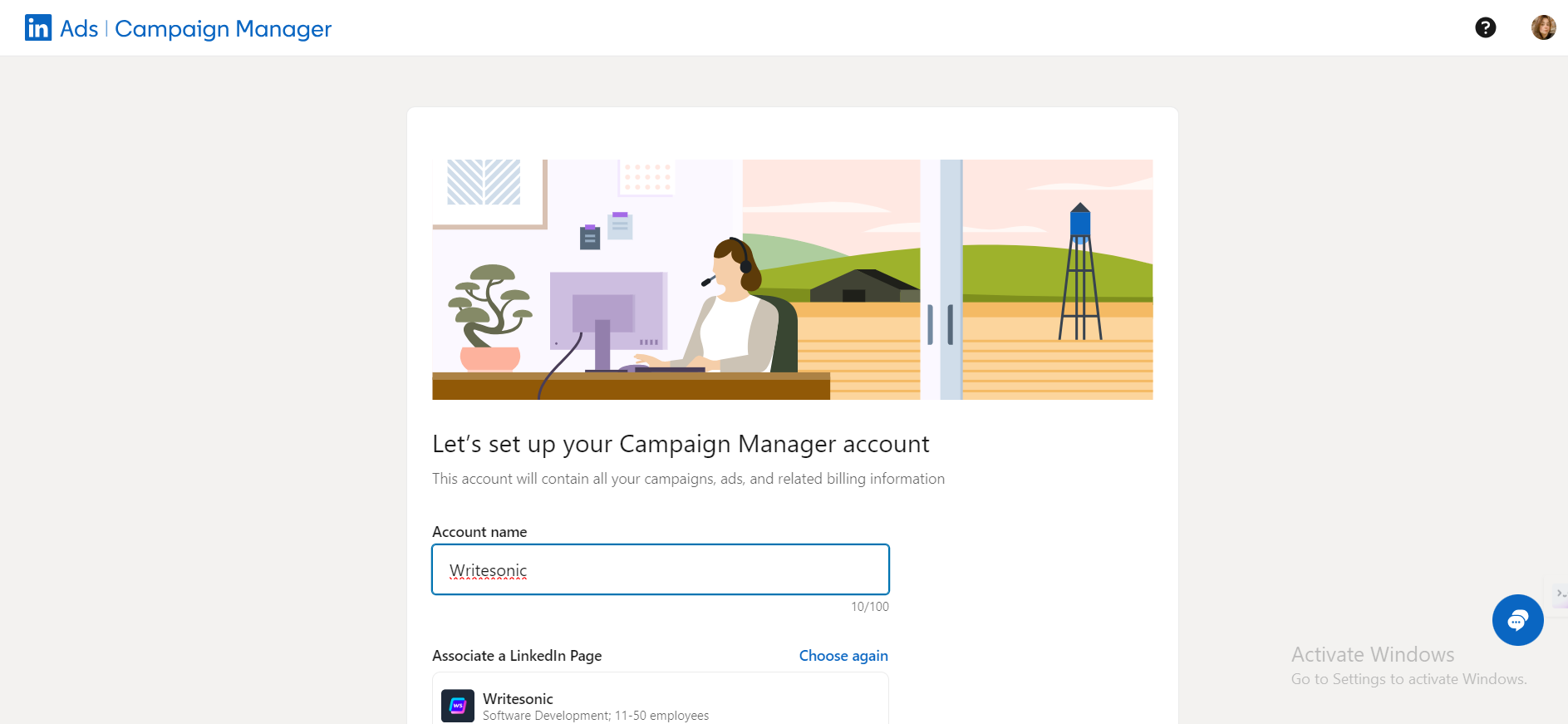 Login to LinkedIn access manager from your account