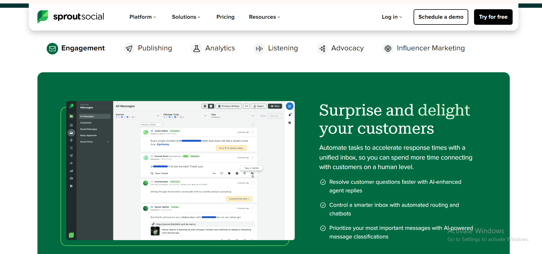 Sprout Social is the best tool for identifying best content with its analytics