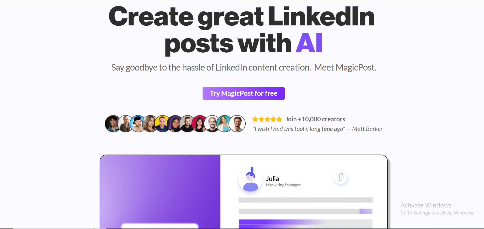 Best tool for crafting viral LinkedIn content